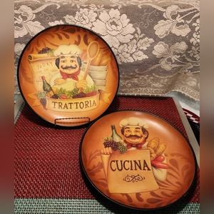 Decorative Ceramic Chef Designed Plates (2)